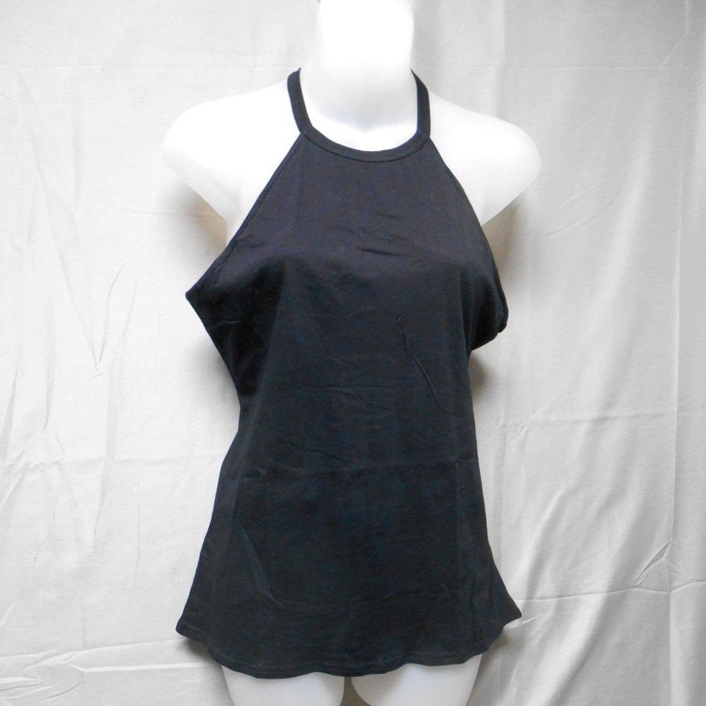 NWOT Begonia K black razor back top womens S
